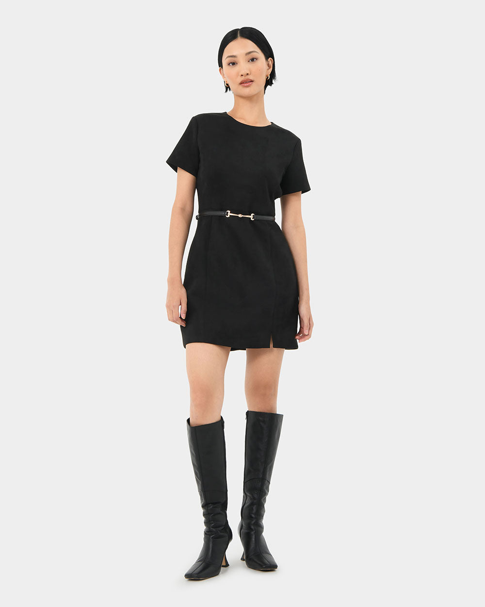 Lizbeth Faux Suede Dress