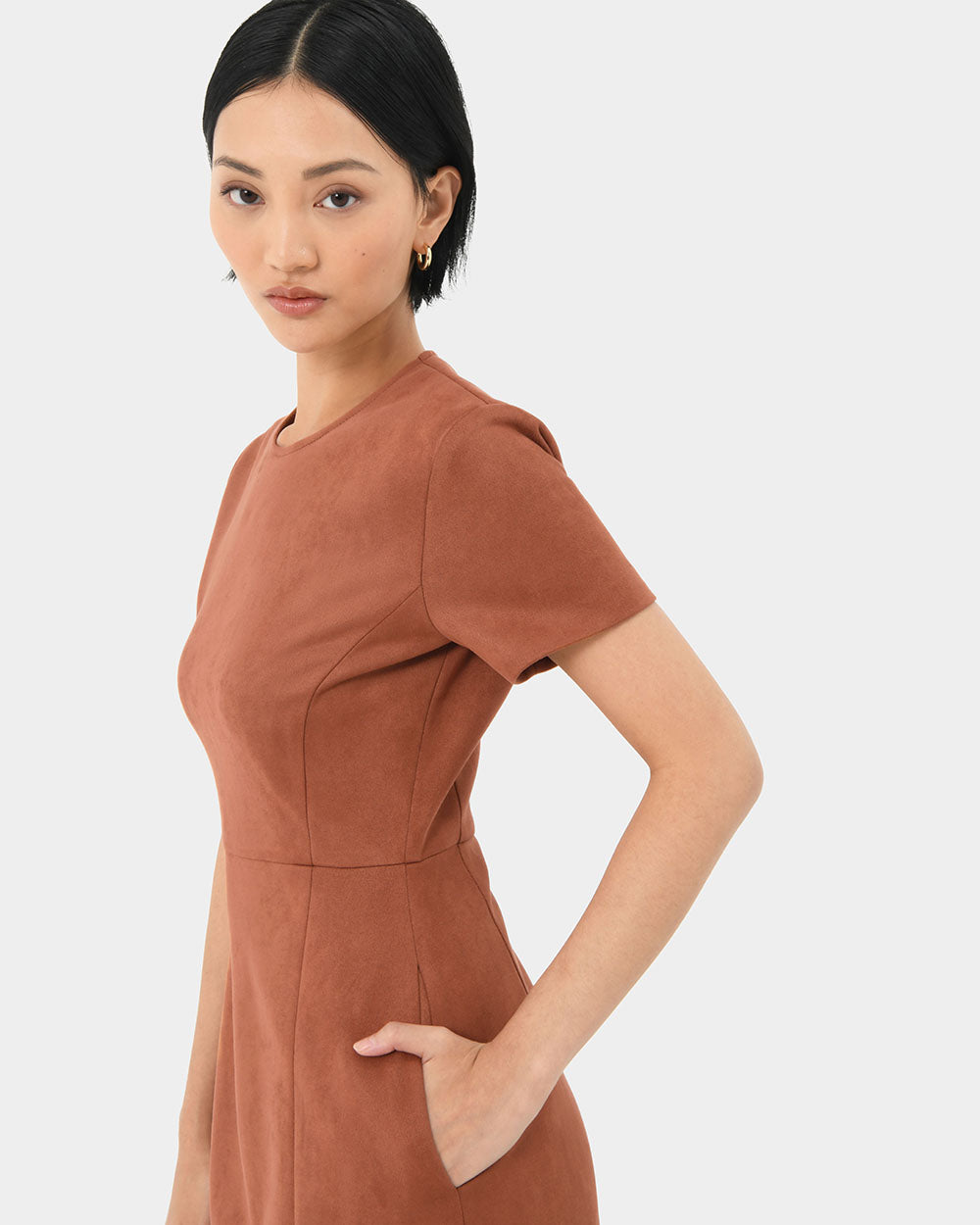 Lizbeth Faux Suede Dress
