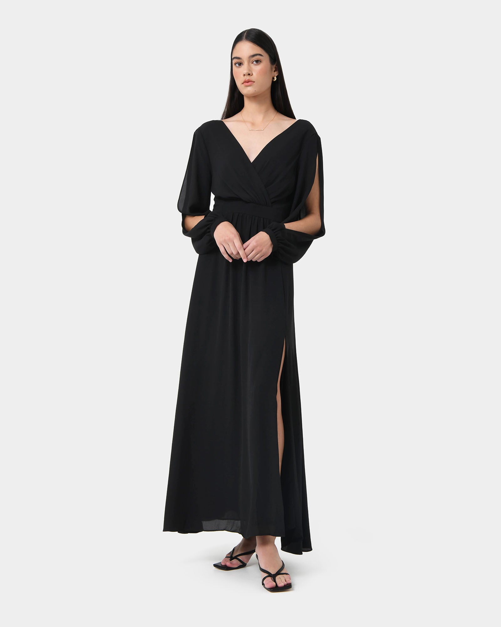 Louise Open Sleeve Maxi Dress