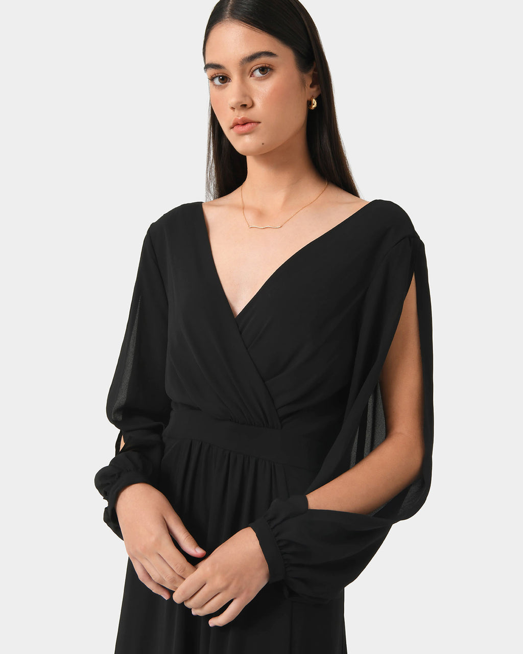 Louise Open Sleeve Maxi Dress