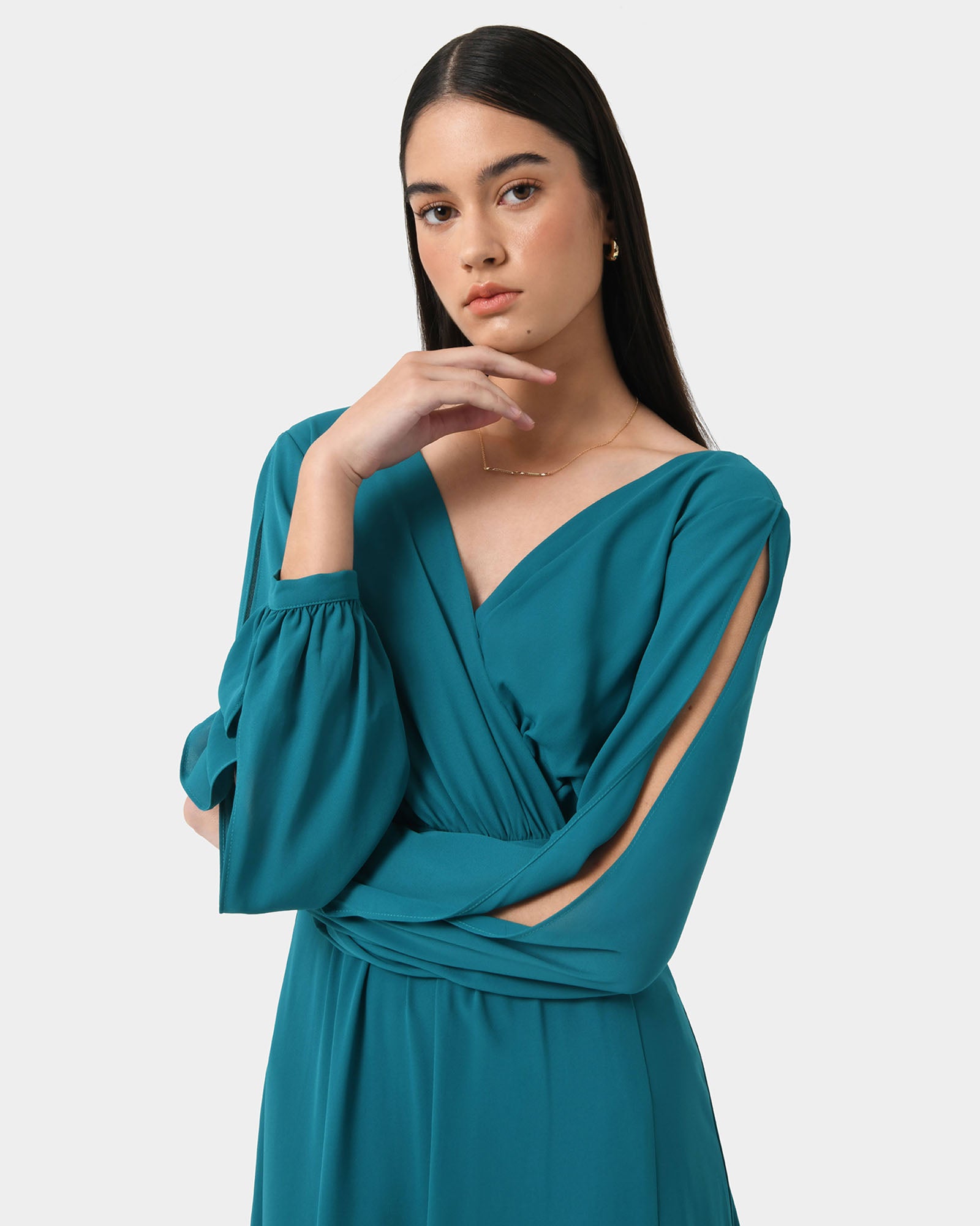Louise Open Sleeve Maxi Dress