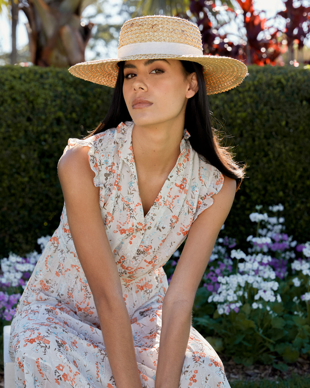 Katia Frill Sleeve Midi Dress