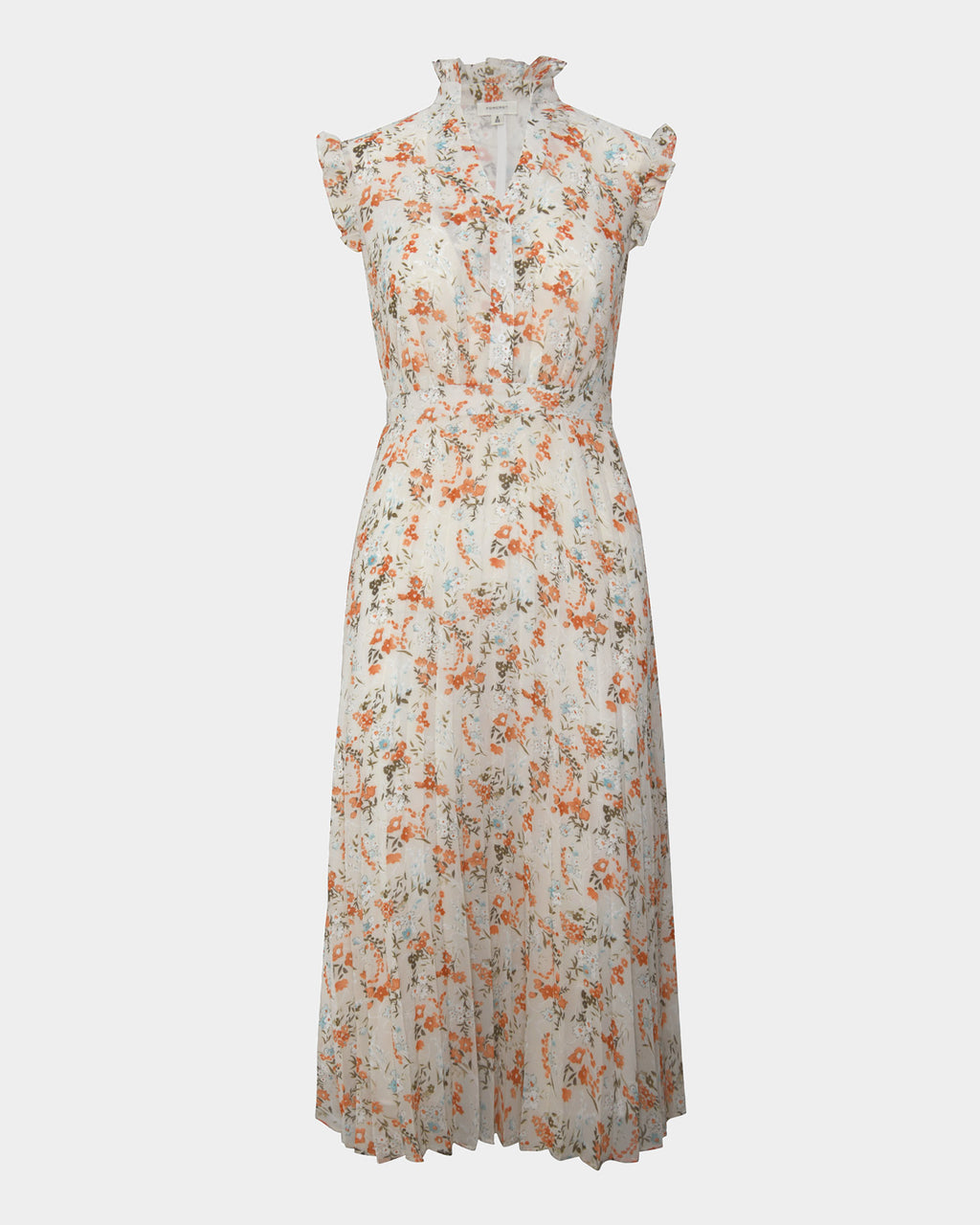 Katia Frill Sleeve Midi Dress