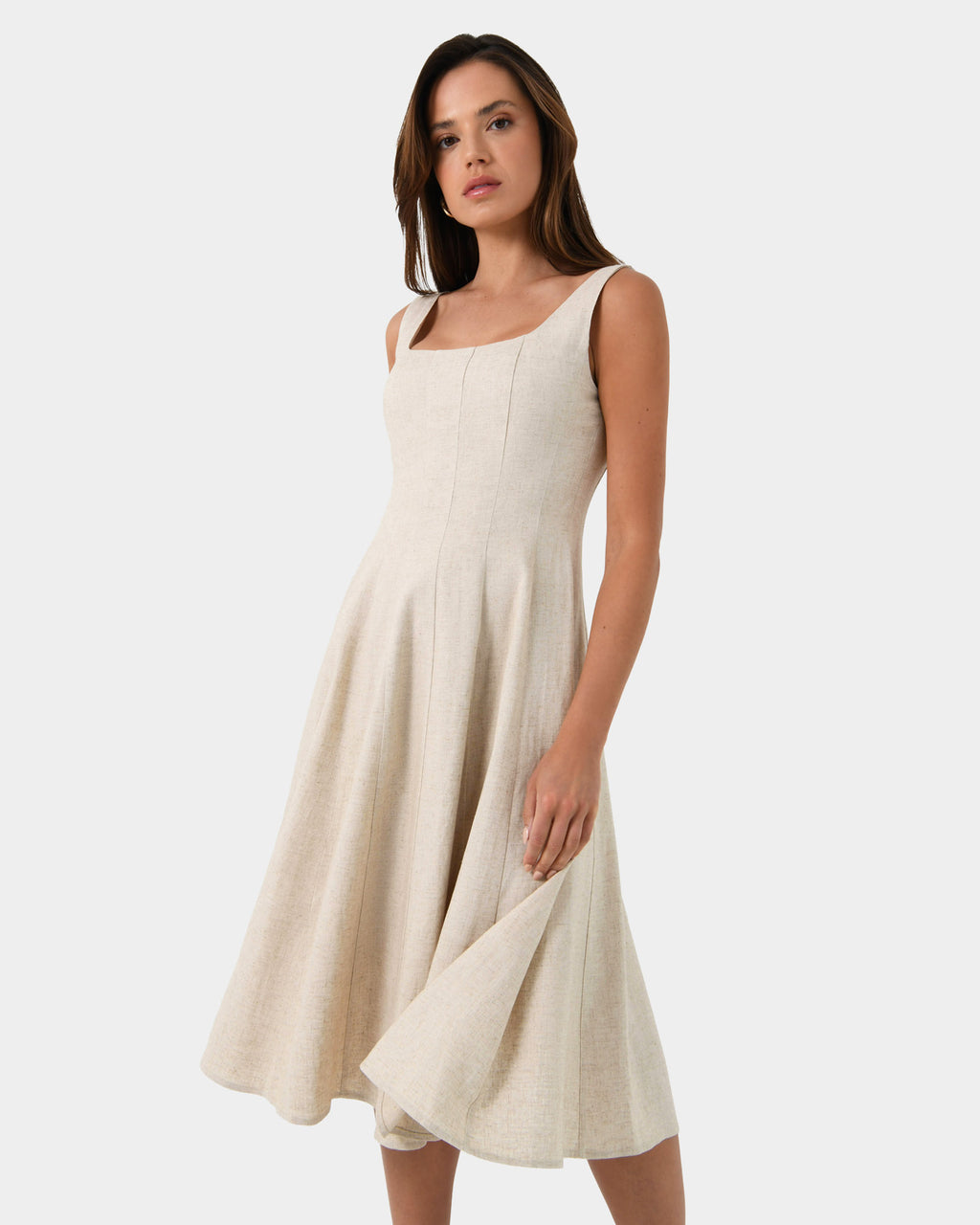 Saira Linen A-line Dress