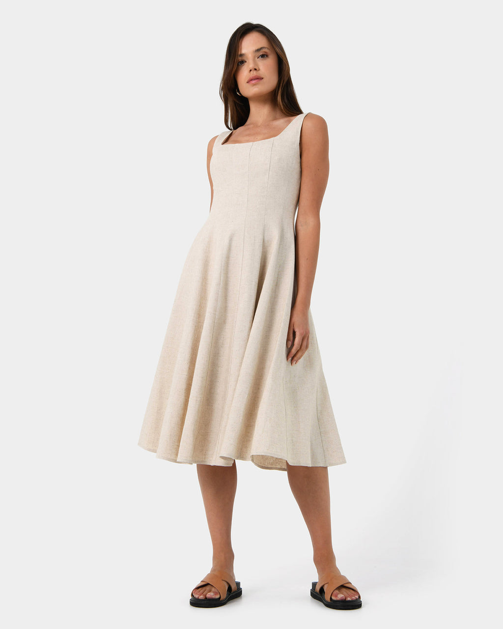 Saira Linen A-line Dress