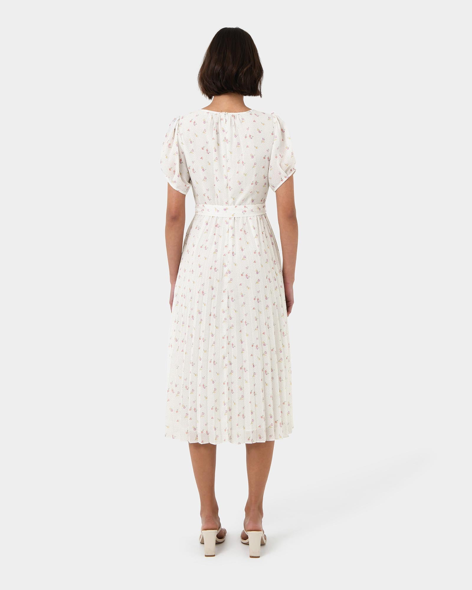 Etta Floral Pleated Dress