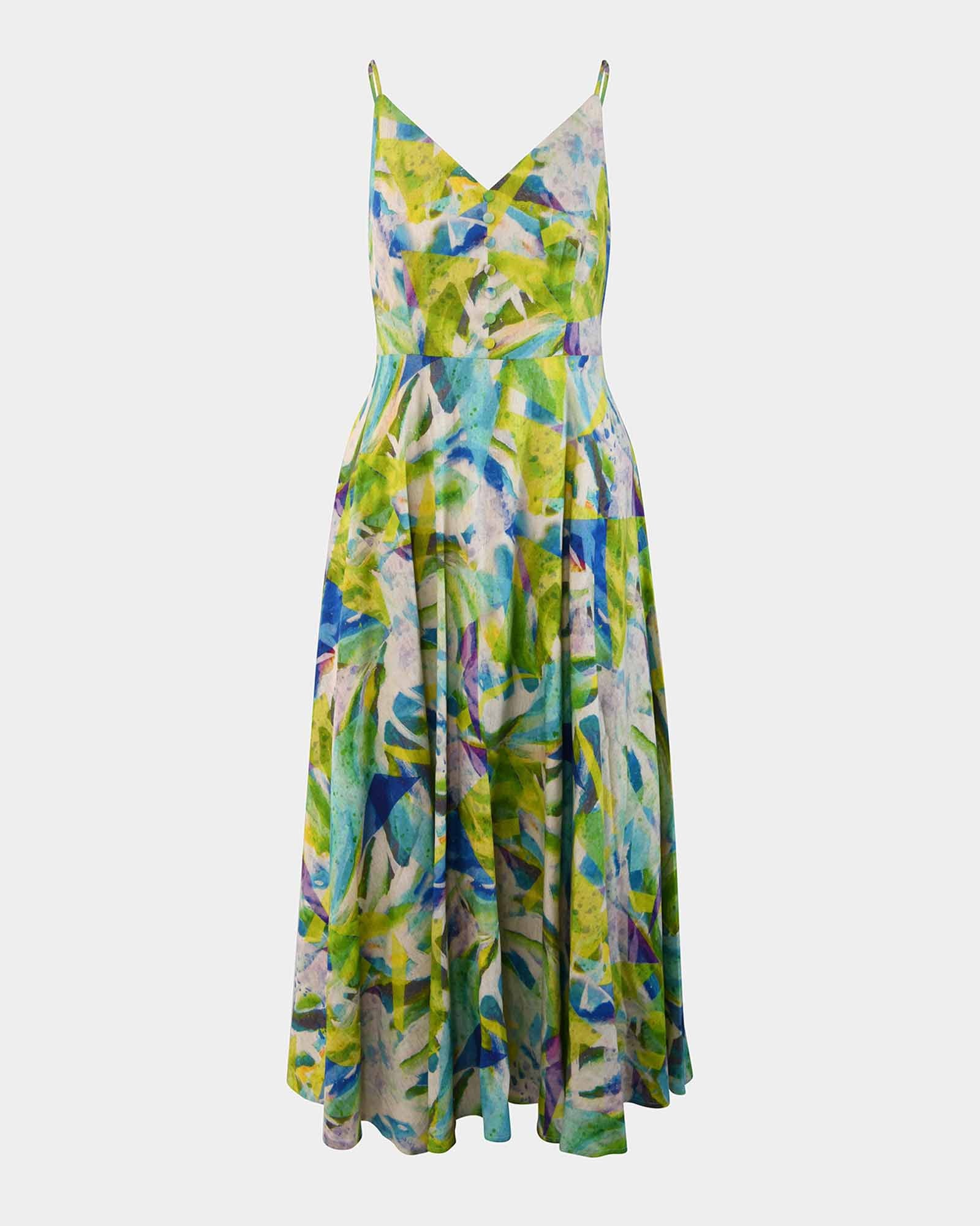 Melia Linen-Blend  Dress