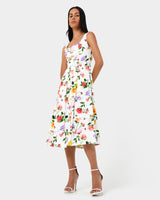 Mariana Pleated Midi Dress