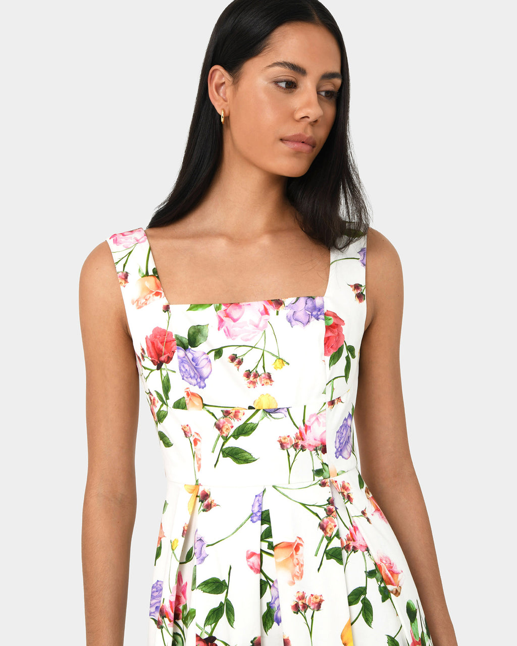 Mariana Pleated Midi Dress