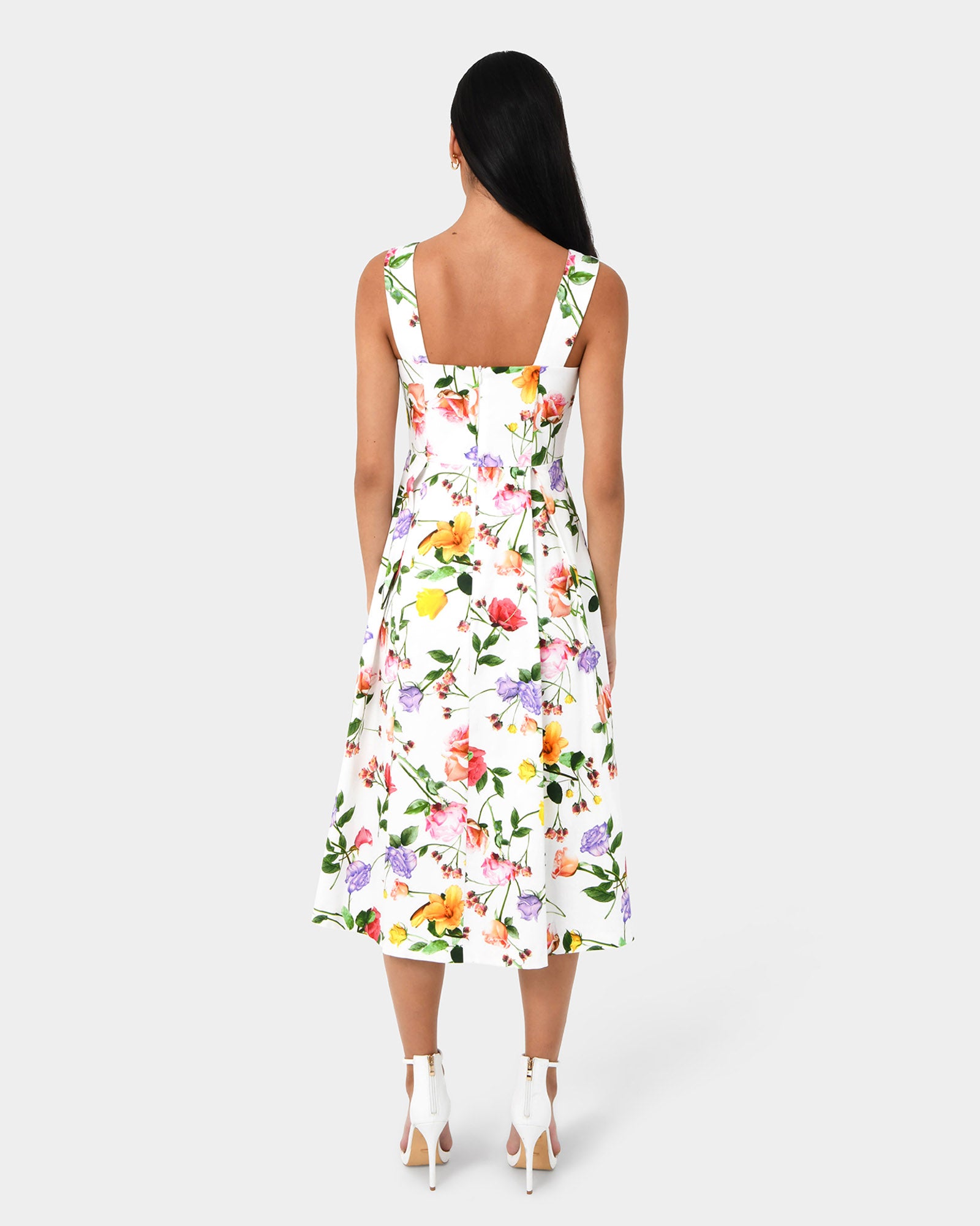 Mariana Pleated Midi Dress