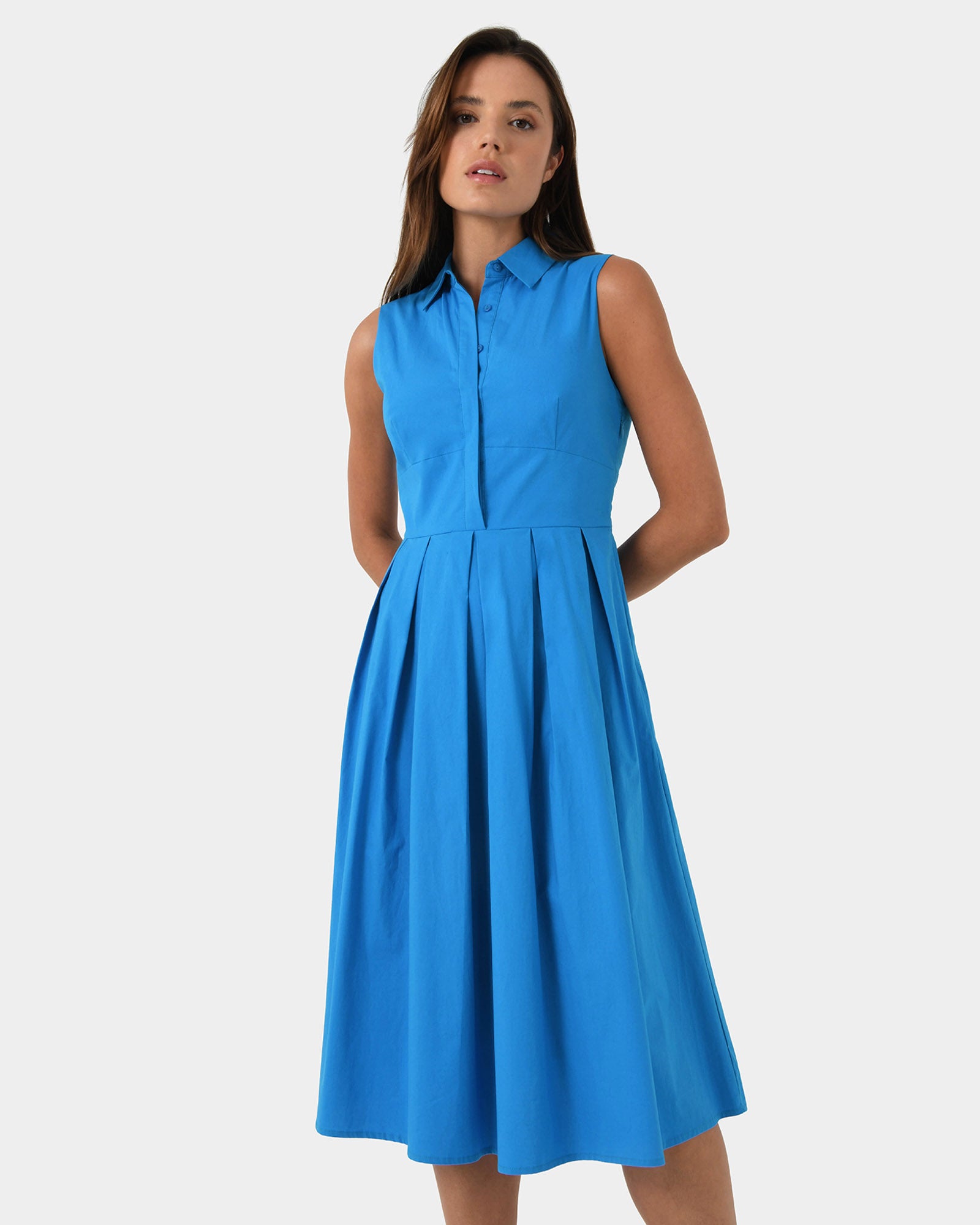 Alma Cotton Sleeveless Dress