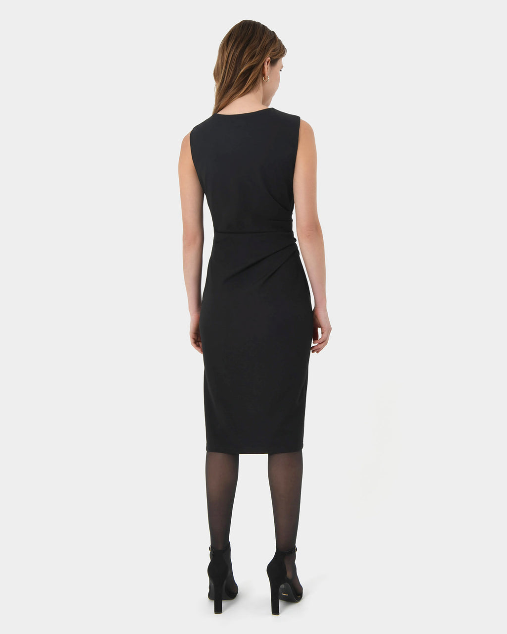 Faith Side Pleated Midi Dress