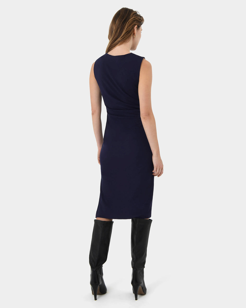 Faith Side Pleated Midi Dress