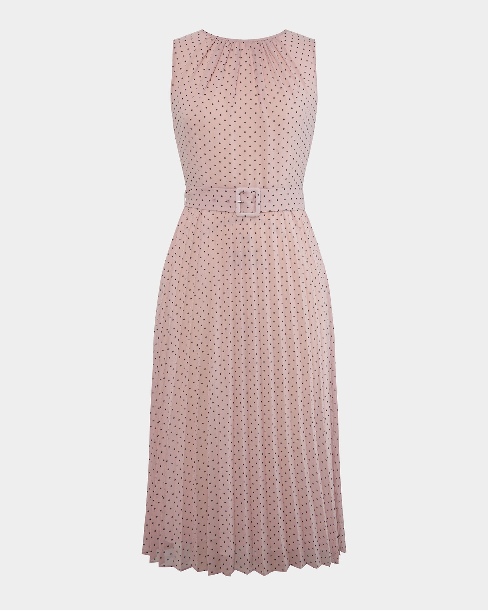 Ruth Belted Polkadot Dress