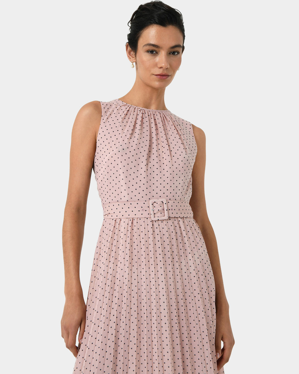 Ruth Belted Polkadot Dress