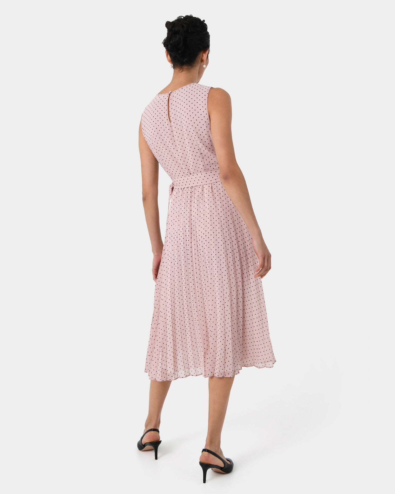 Ruth Belted Polkadot Dress
