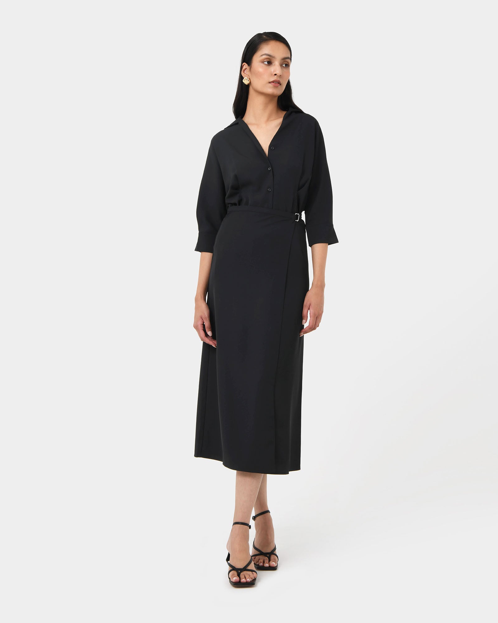 Betty Wrap Tie Dress