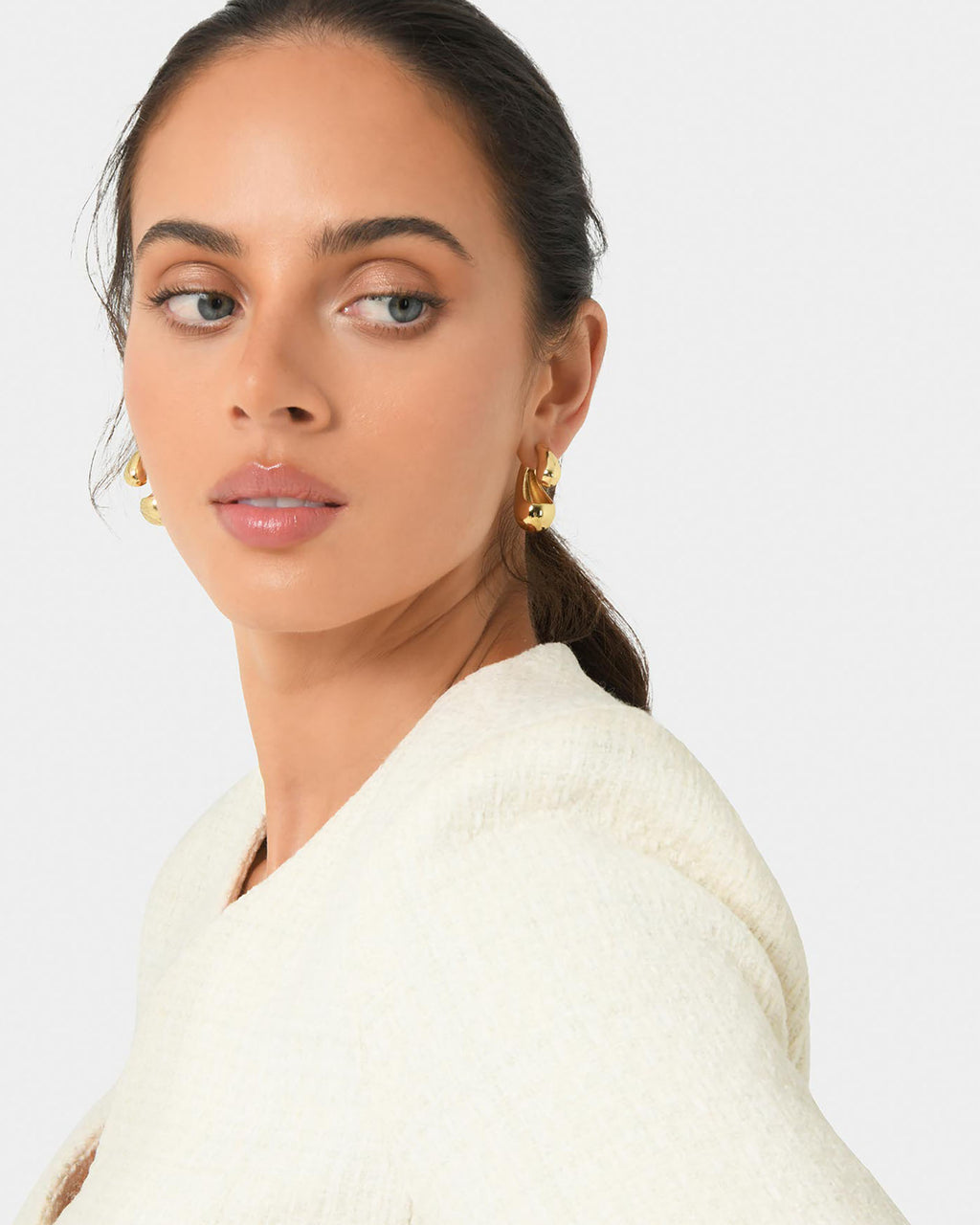 Gia Gold Bubble Earrings