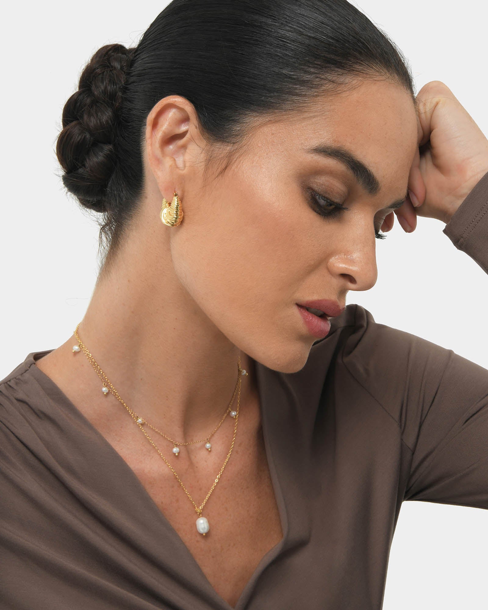 Simra Gold Earrings