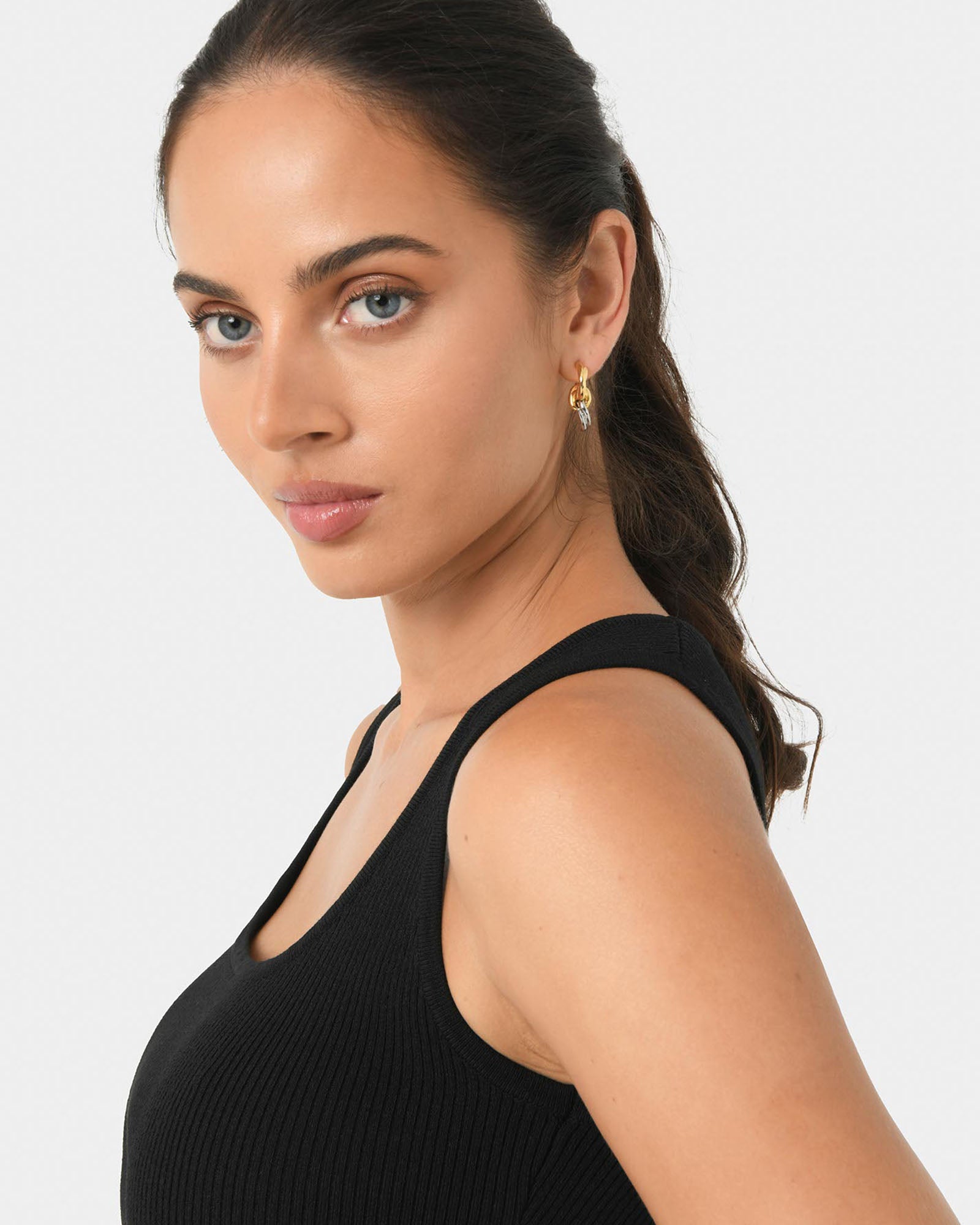 Samra Two Tone Earrings