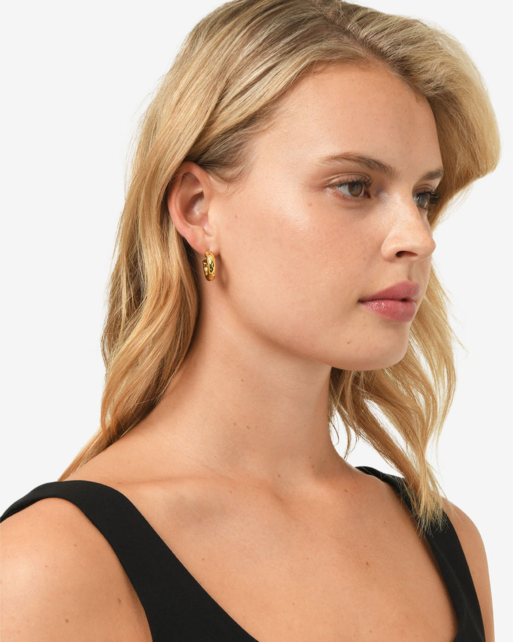 Amaris Gold Hoop Earrings