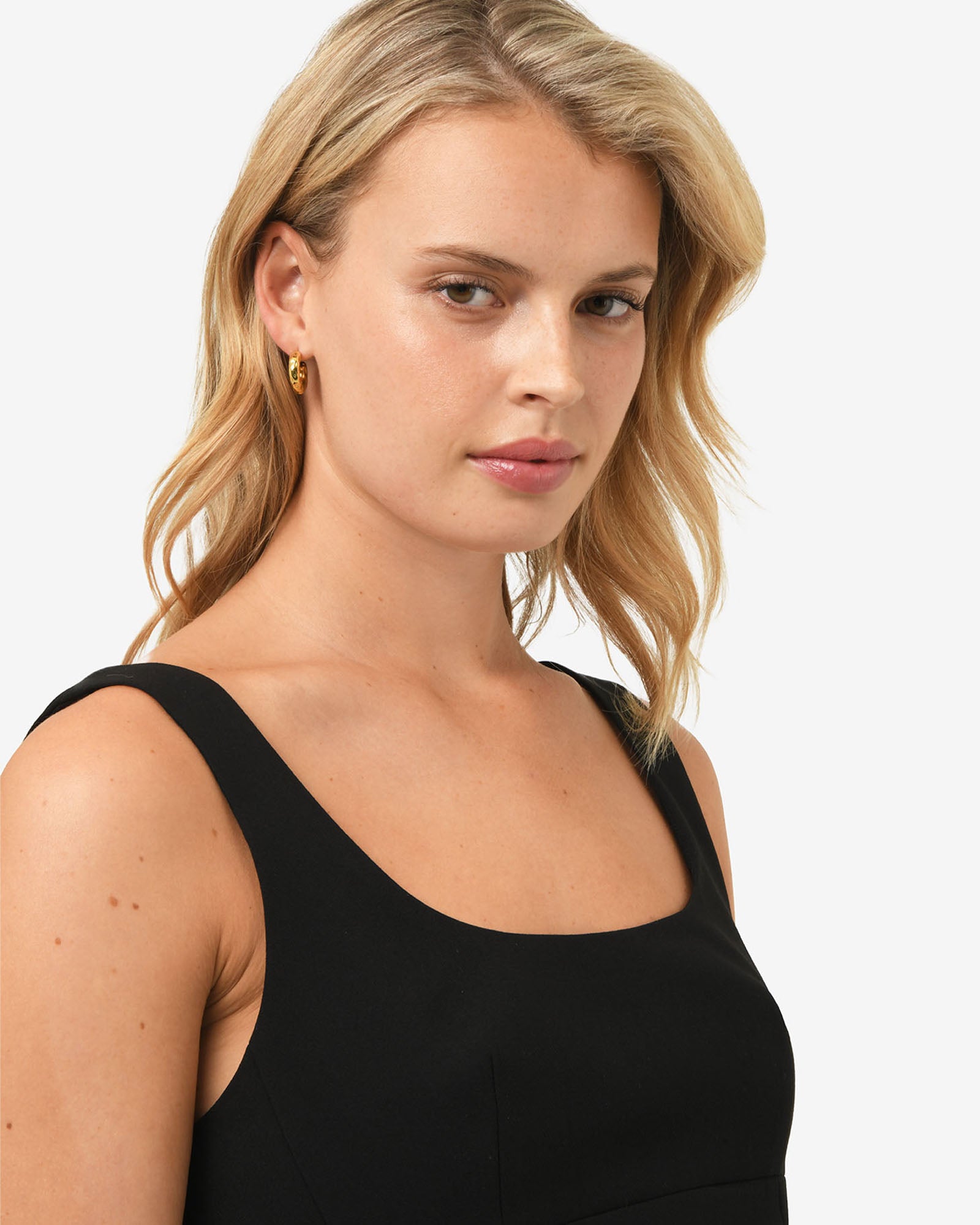 Amaris Gold Hoop Earrings