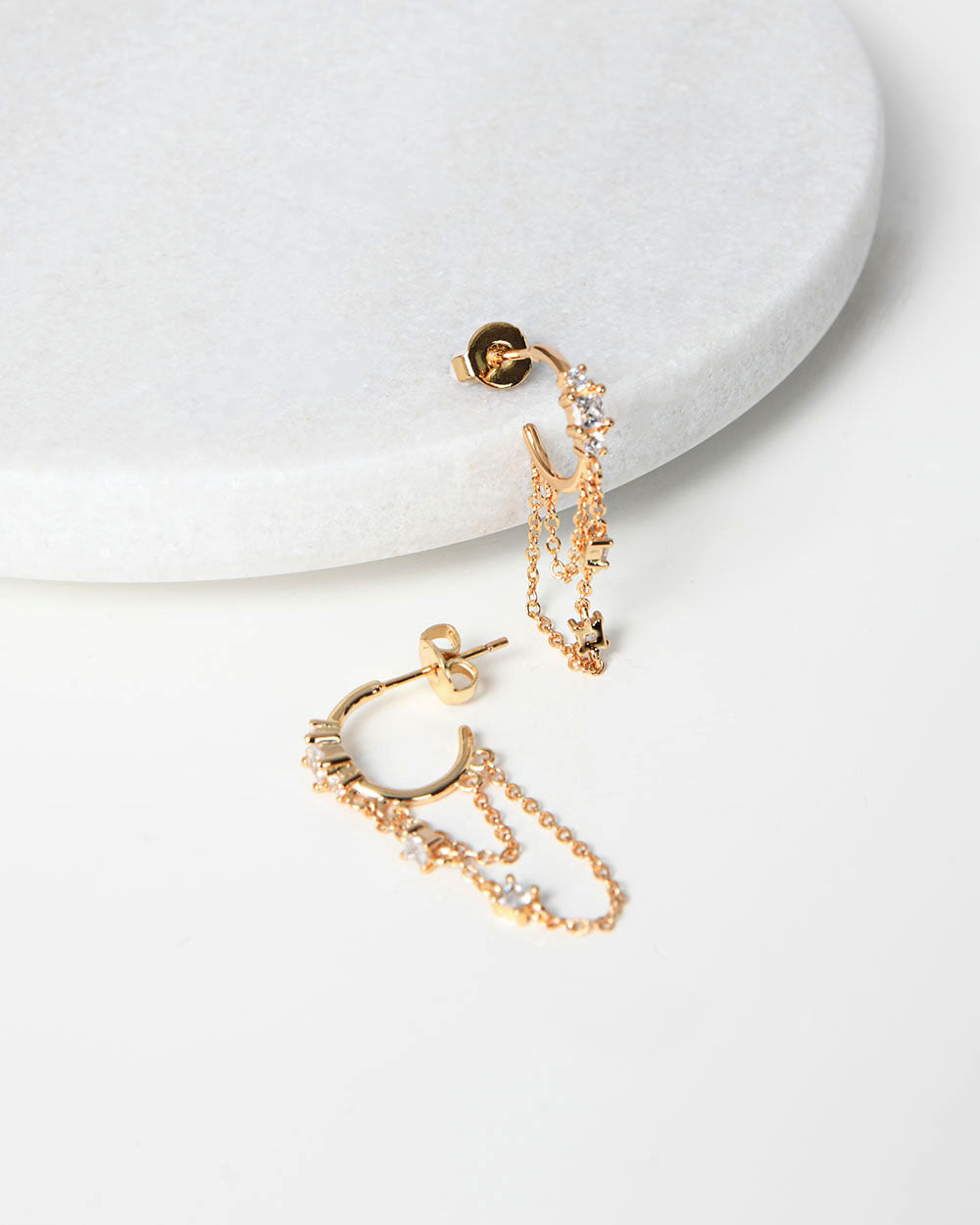 Sade 16k Gold Plated Earrings