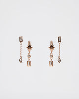 Diya Rose Gold 2pc Earring Set