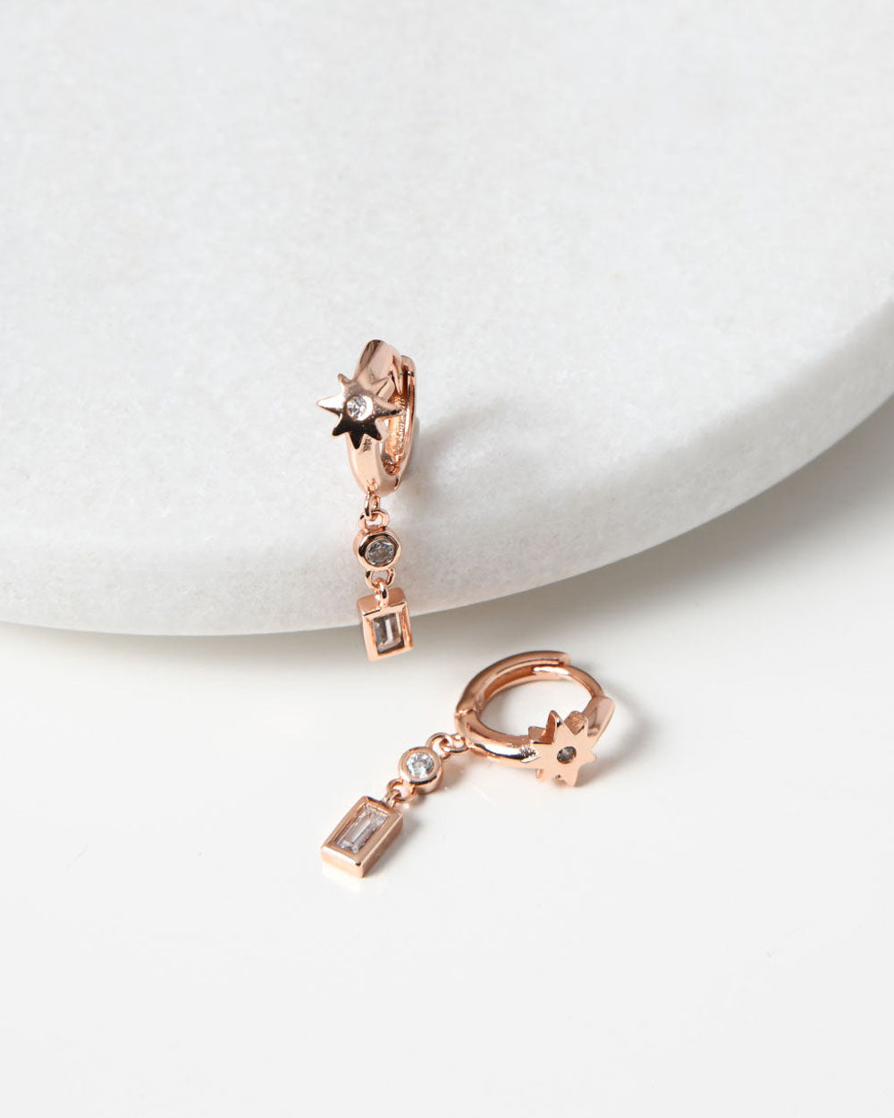 Diya Rose Gold 2pc Earring Set