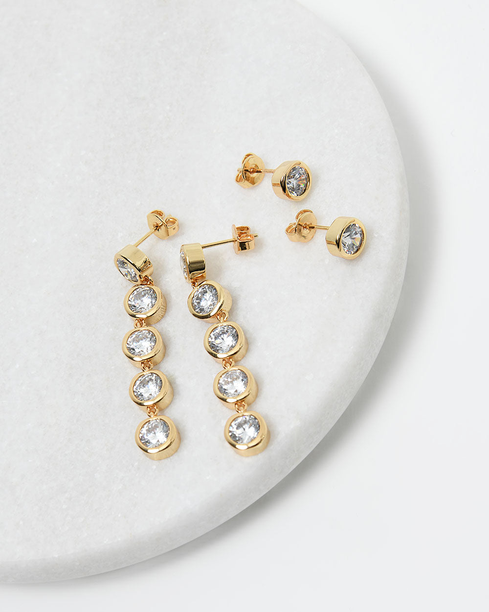 Jemma 16k Gold 2pc Earring Set