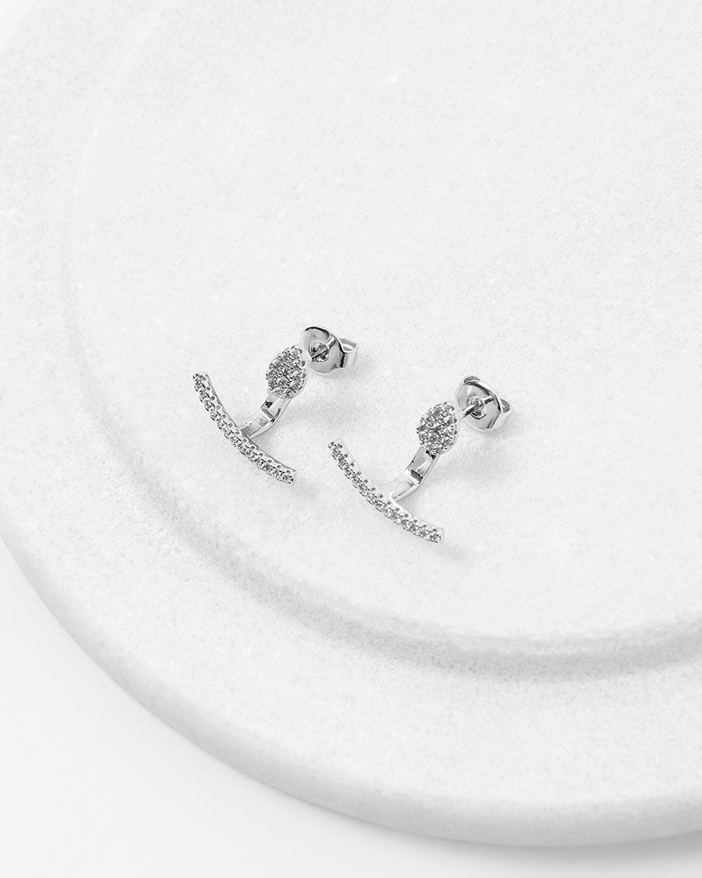 Allie Silver 2 Way Earrings