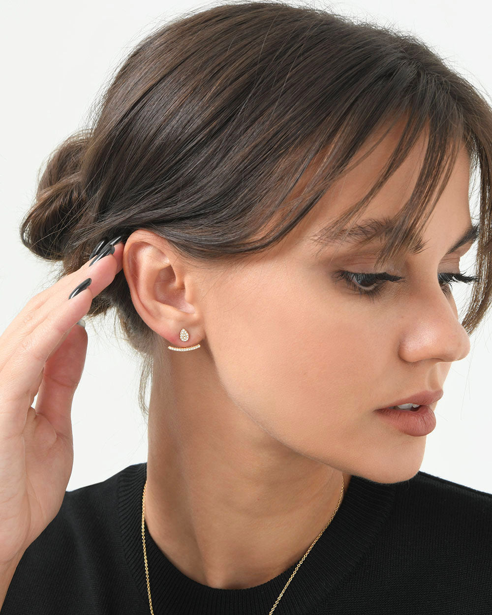 Allie 16k Gold 2 Way Earrings