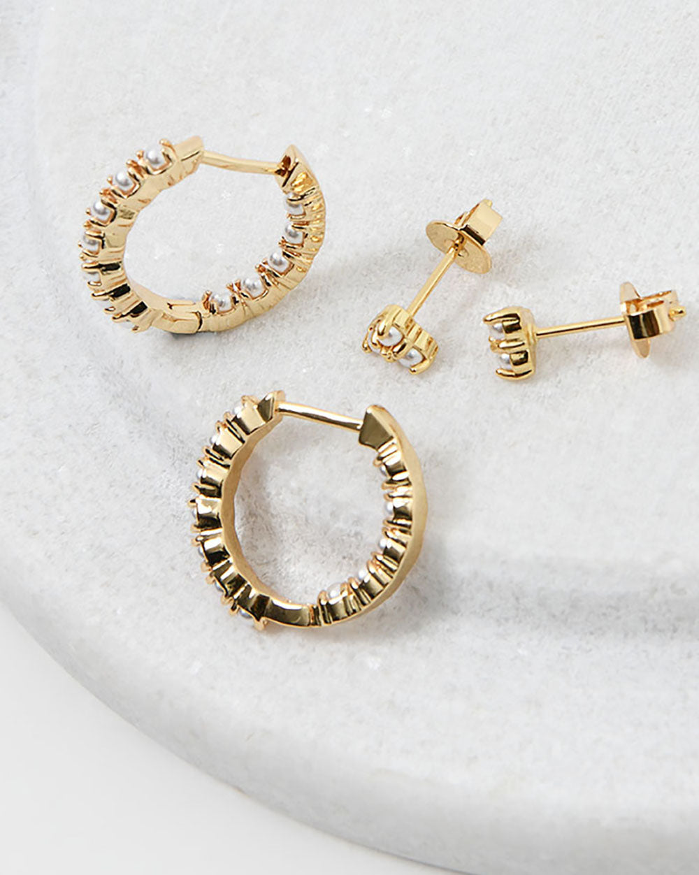 Linda 16k Gold 2pc Earring