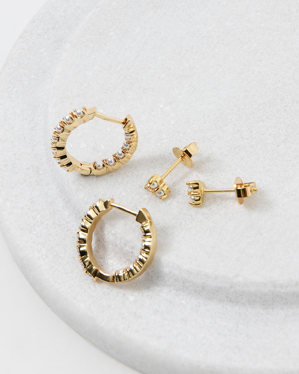 Linda 16k Gold 2pc Earring
