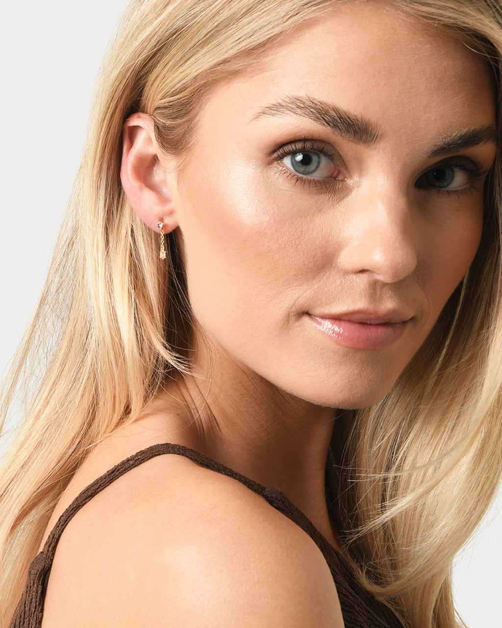 Rose 16k Gold 3pc Earring Set