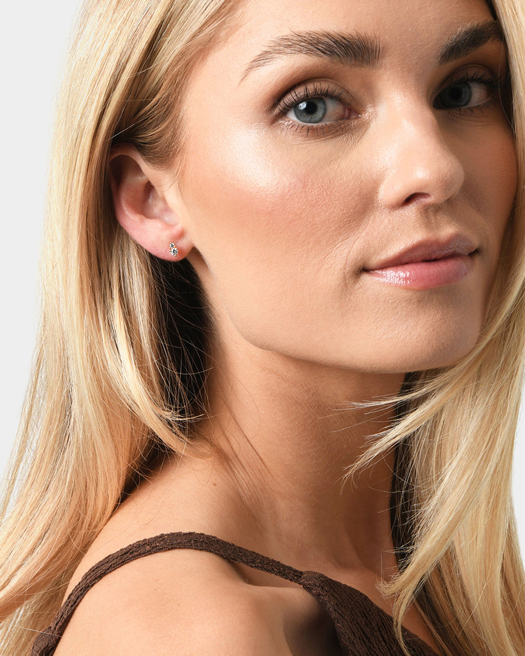Rose 16k Gold 3pc Earring Set