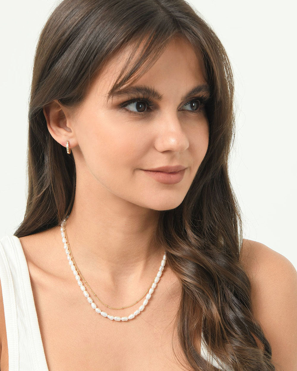Cienna 16k Gold 2 Way Earrings