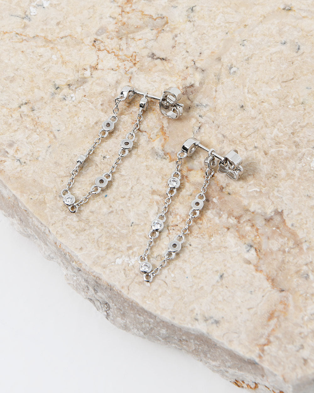 Taryn Silv.Plated 2Way Earring