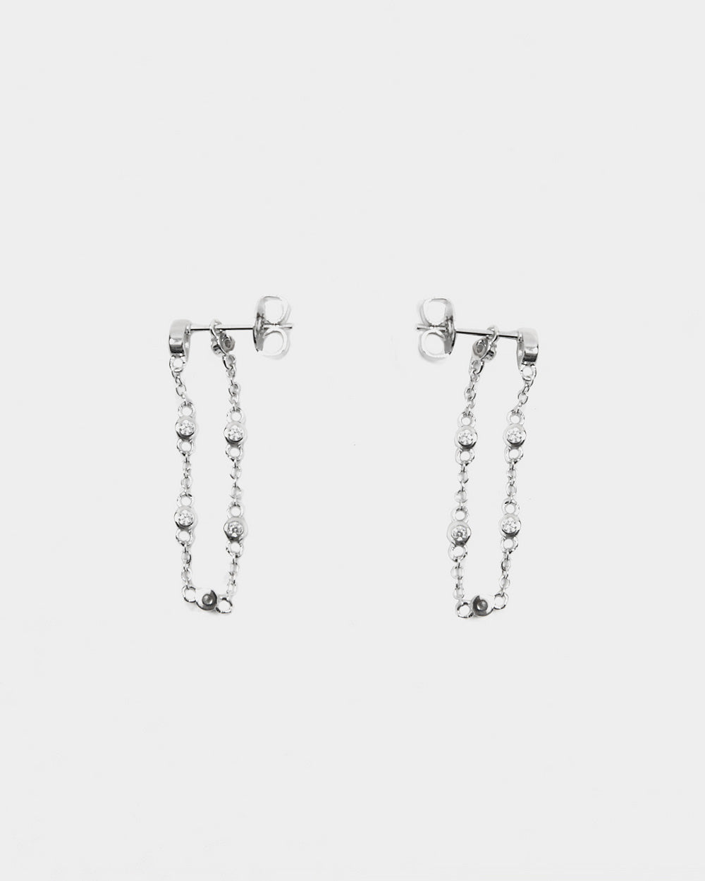 Taryn Silv.Plated 2Way Earring
