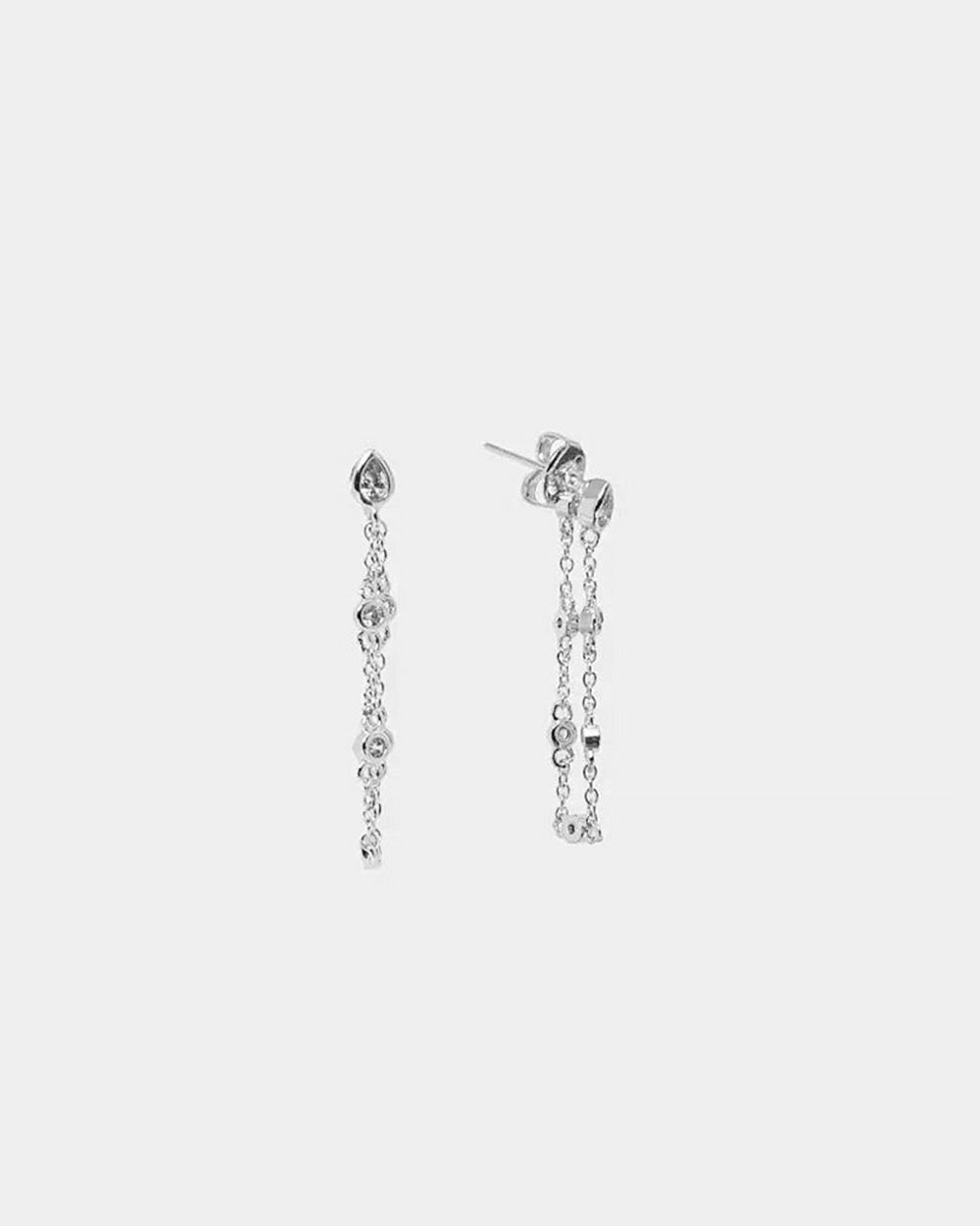 Taryn Silv.Plated 2Way Earring