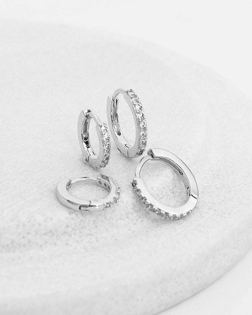 Hope Silv. Plat 2pcEarring Set