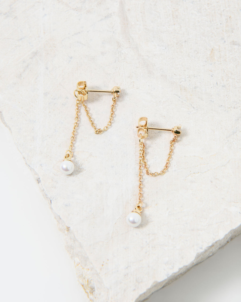 Camila Pearl 16k Pltd Earrings