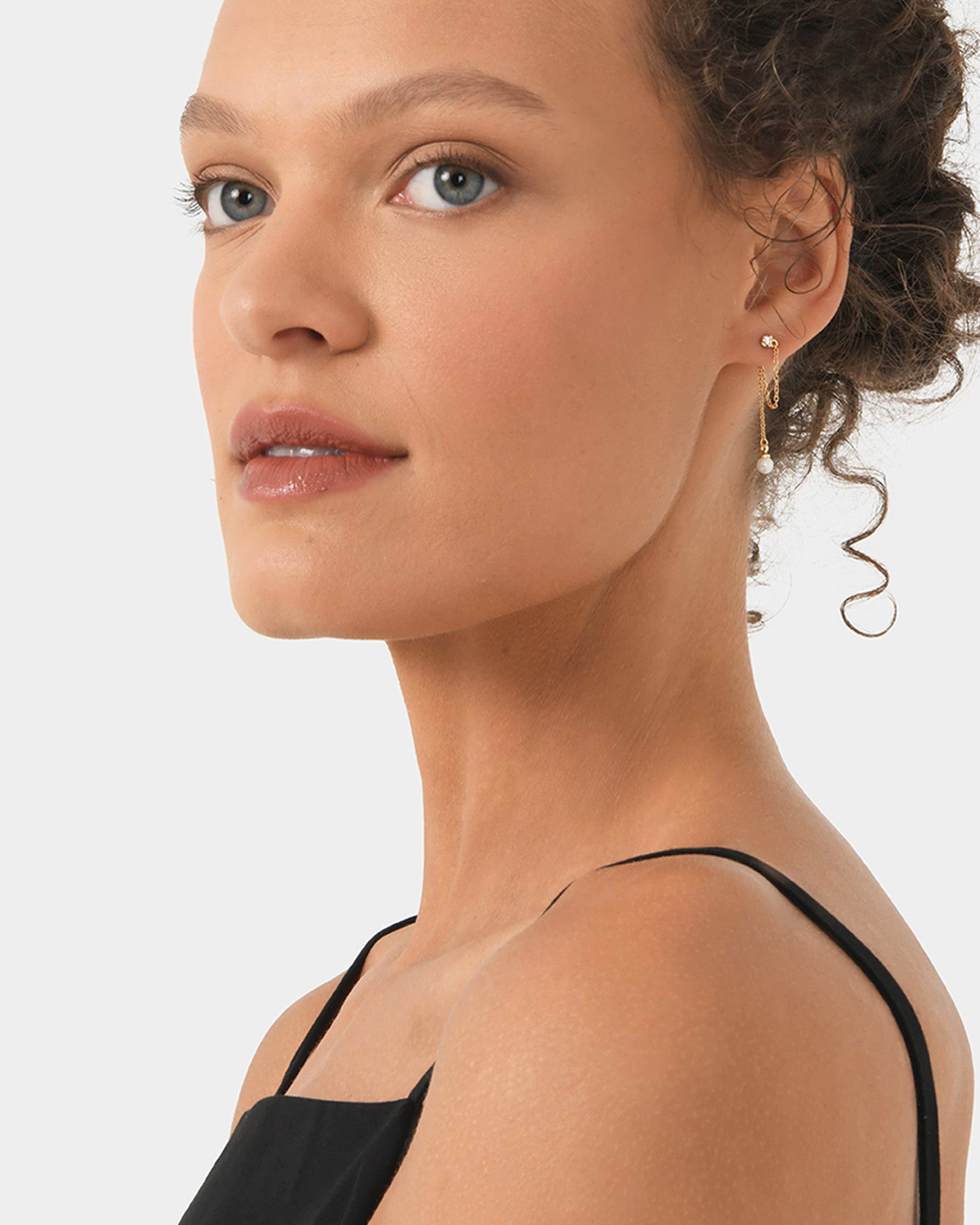 Camila Pearl 16k Pltd Earrings