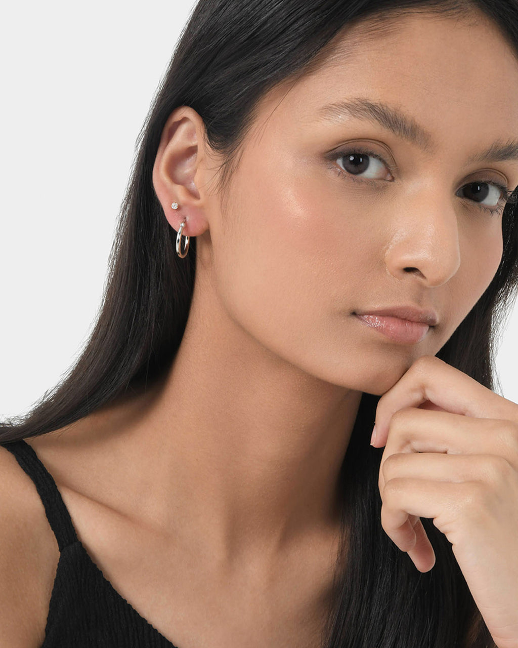 Felicity Silver 2 Way Earrings
