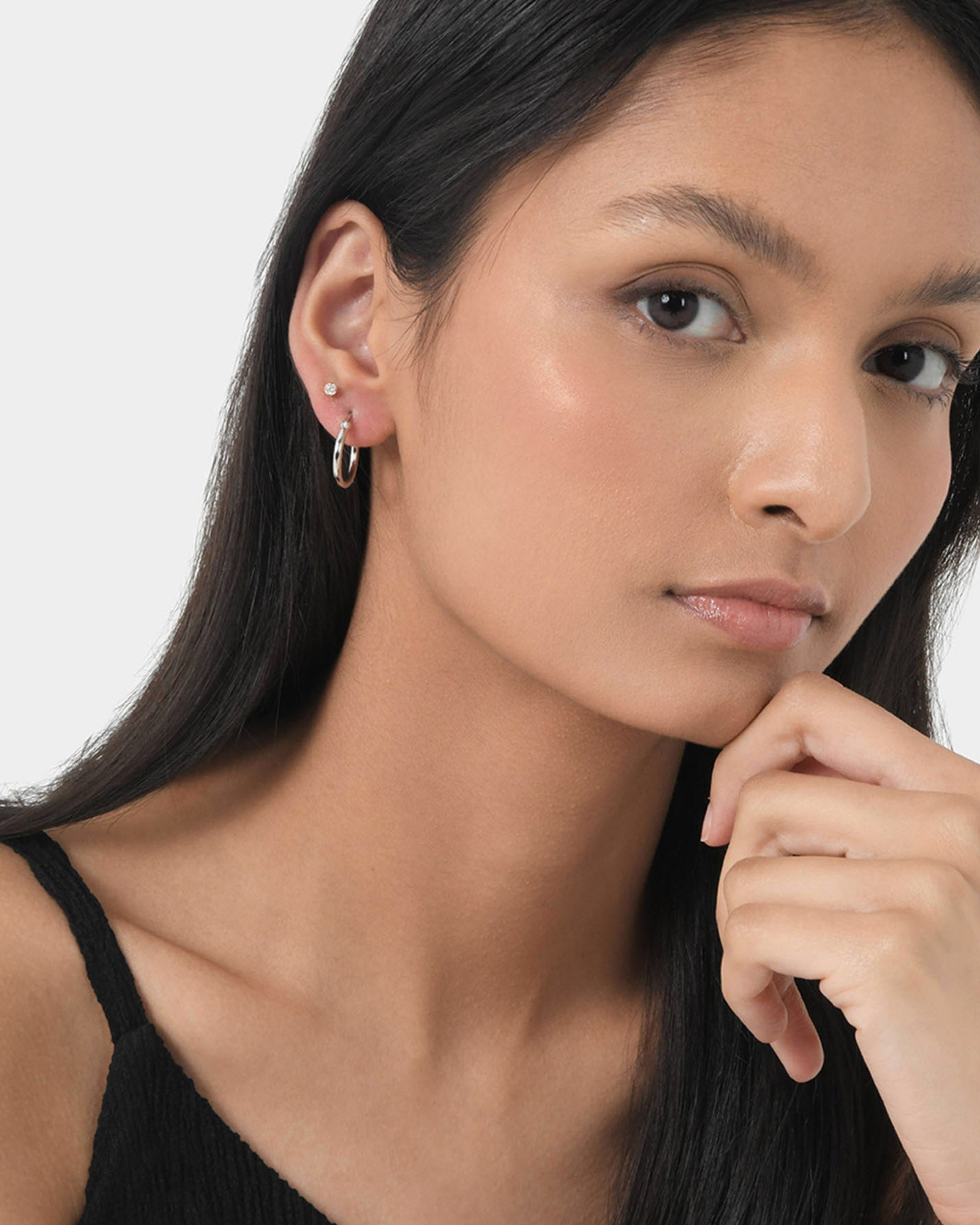 Felicity Silver 2 Way Earrings