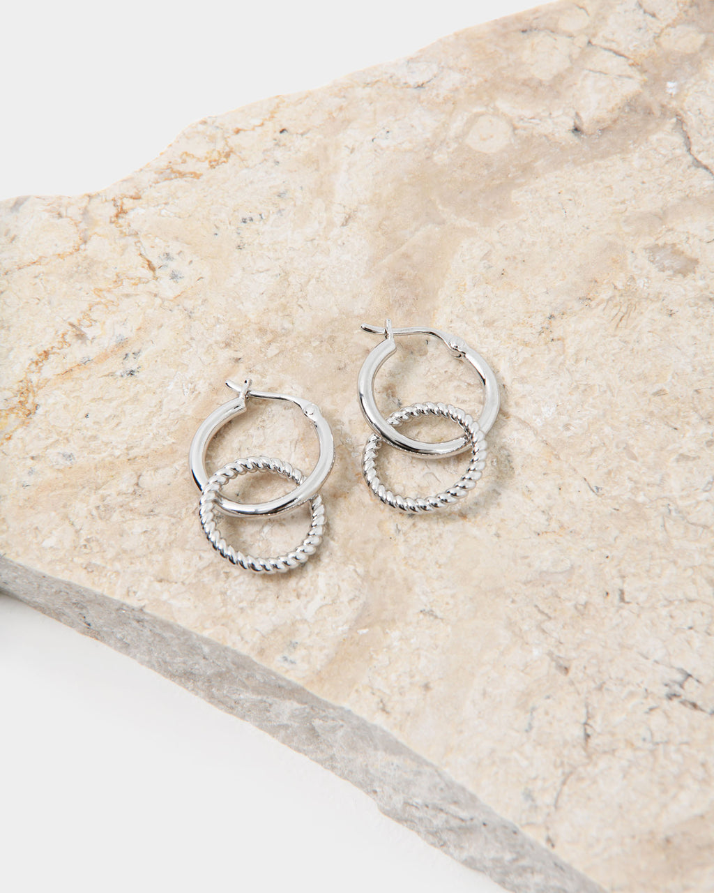 Felicity Silver 2 Way Earrings
