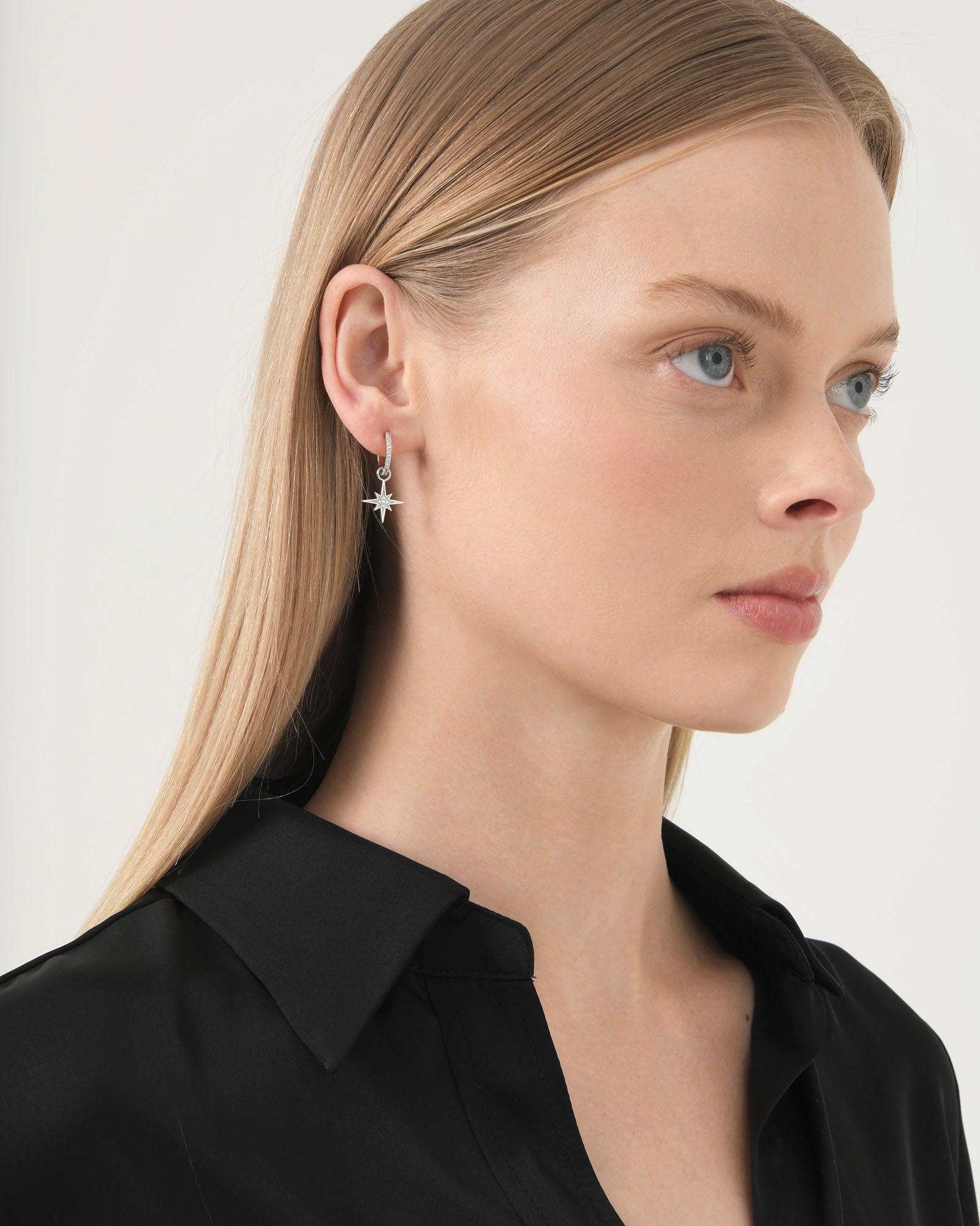 Janna Silver Plat 2Way Earring