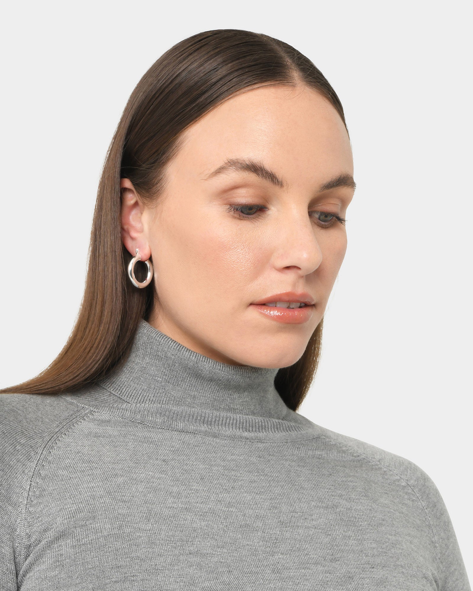 Rylie 2pc Silver Earring Set