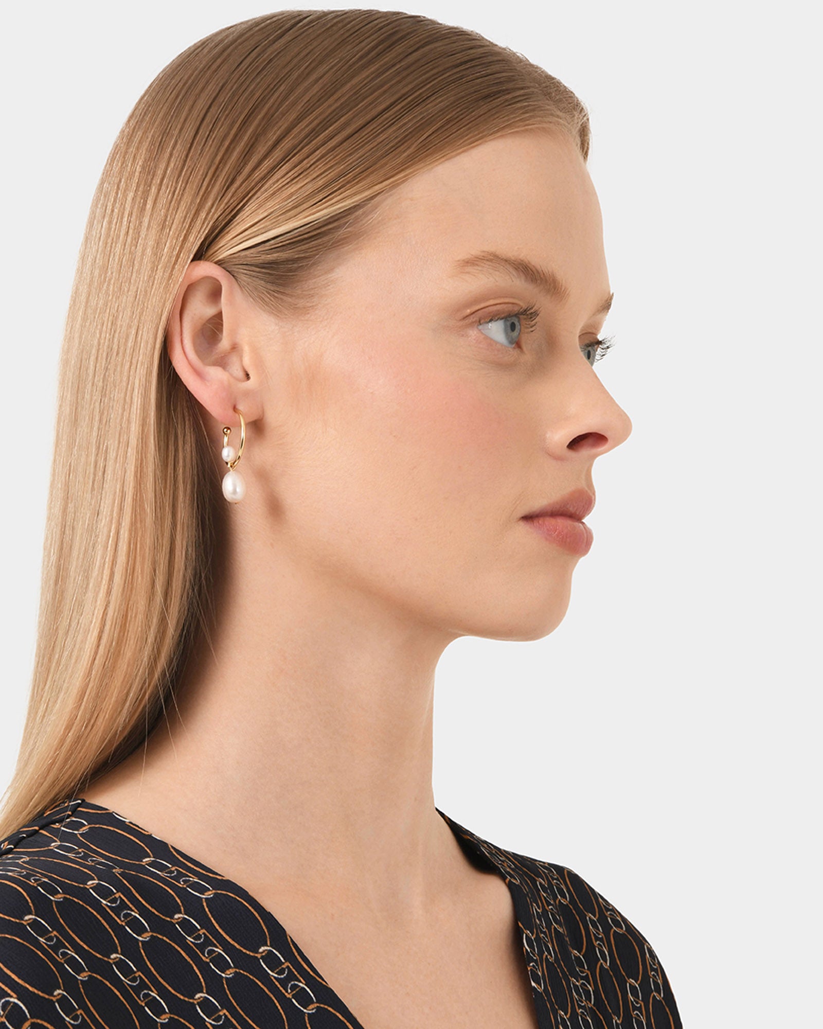 Gina 16k Gold Plated Earring
