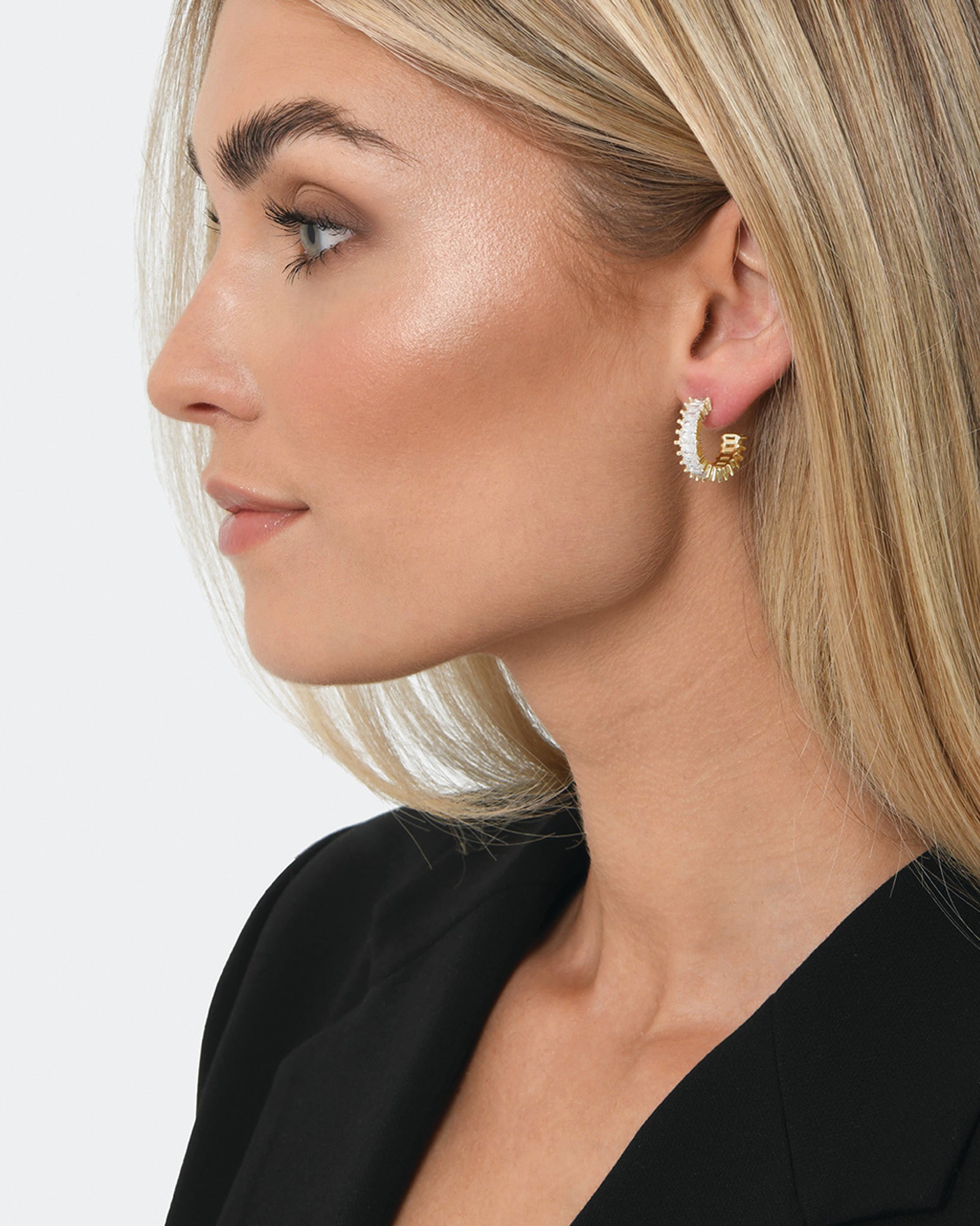 Isa 16k Gold Plated Earrings